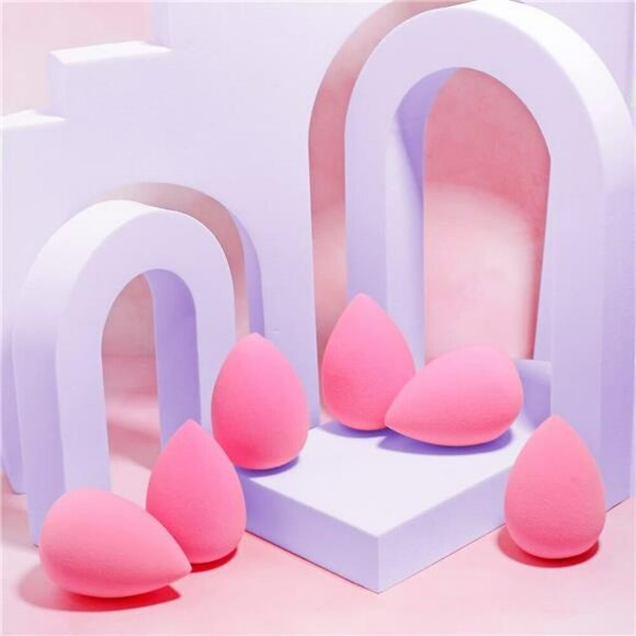 AOA Makeup Sponge Set Wonder Blender Latex Free Soft Beauty Blender Set of 6 - Picture 6 of 8
